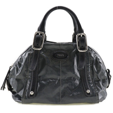 TOD'S G Line Nylon x Leather Khaki Women's Handbag