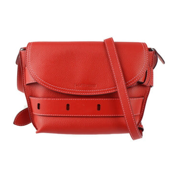 J&M DAVIDSON THE BELT POUCH Belt Pouch Shoulder Bag Leather Red Silver Hardware Pochette