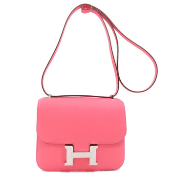 Hermes Constance 18 Rose Shoulder Bag Calf Women's HERMES