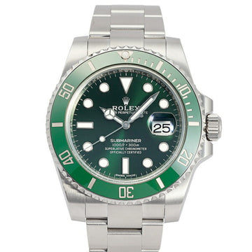 ROLEX Submariner Date 116610LV Green/Dot Dial Watch Men's