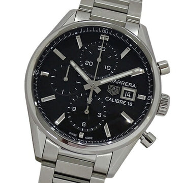 TAG HEUER TAG Carrera CBK2110 BA0715 Watch Men's Caliber 16 Chronograph Automatic Winding AT Stainless SS Back Skelton Polished