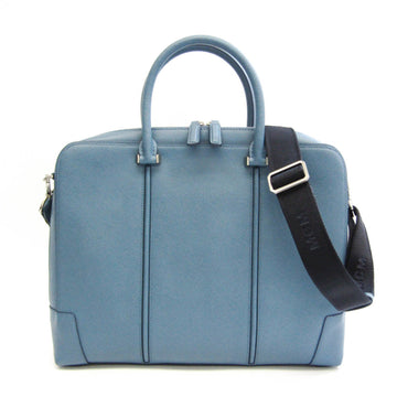 MCM MMF 5SLS62 LU001 Men's Leather Handbag,Shoulder Bag Light Blue