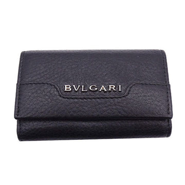 BVLGARIBulgari  key case men's leather 6 black