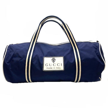 Gucci Boston Bag Nylon Blue 189656 Travel Golf
