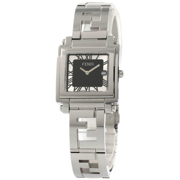 FENDI 082-6000G-448 square watch stainless steel/SS men's
