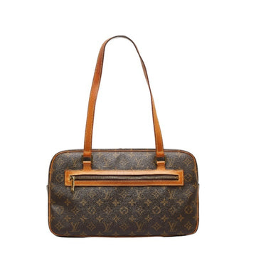 LOUIS VUITTON Monogram City GM Handbag Boston Bag M51181 Brown PVC Leather Women's