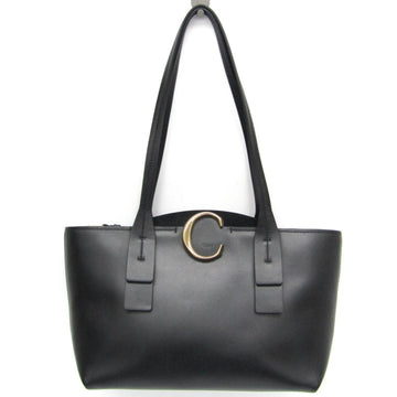 CHLOE 04-19-46-65 Women's Leather Shoulder Bag,Tote Bag Black