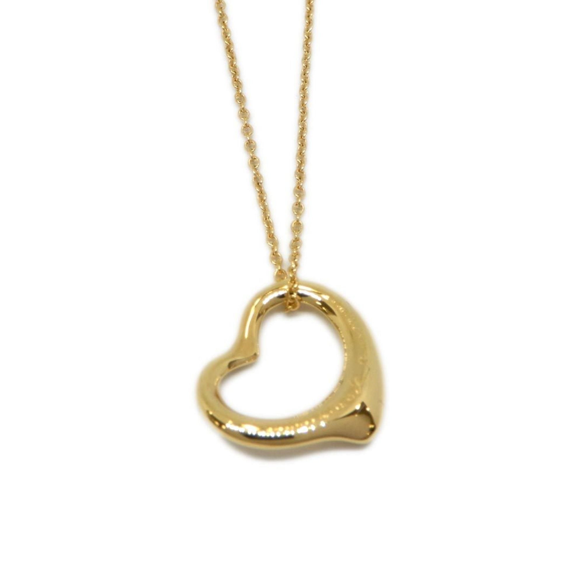 Tiffany & Co. Return To Lovestruck Rose Gold Arrow Silver Medium Heart  Necklace