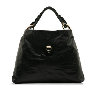 GUCCI Abbey One Shoulder Bag 189839 Black Leather Women's