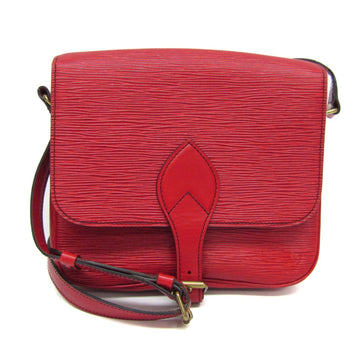 LOUIS VUITTON Epi Cartouchiere M52247 Women's Shoulder Bag Castilian Red