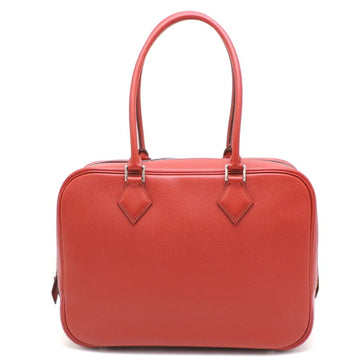 Hermes Plum 28 Women's Handbag Vaux Epson Rouge Vif