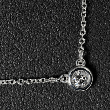 TIFFANY visor yard necklace 925 silver diamond &Co.