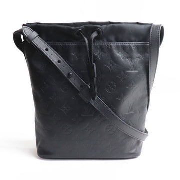 LOUIS VUITTON Monogram Shadow Nano Bag Shoulder Noir Black M43875 FO1178 Men's