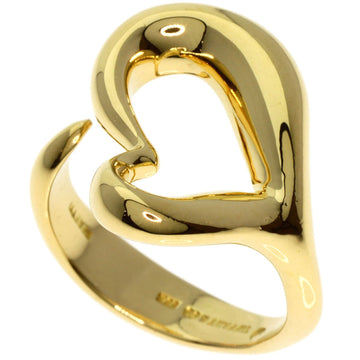 TIFFANY Open Heart Ring K18 Yellow Gold Women's &Co.