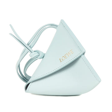 LOEWE Current Model Origami Neck Pouch Case Light Blue Made in Spain Brand Bag Accessories Men's
