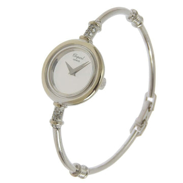 CHOPARD Round G30171 K18 White Gold x Diamond Silver Manual Winding Women's Dial Watch