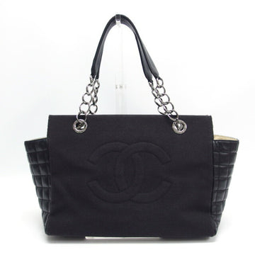*Chanel shoulder bag ladies' beige black gold matelasse bicolor cocomark  coco turnlock vintage bag Leather ref.715445 - Joli Closet