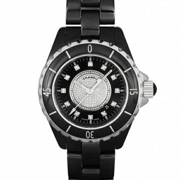 Chanel J12 H2122 black dial watch ladies