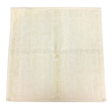 HERMES Carre Towel Stairs Hand Handkerchief 100% Cotton Natural [Ivory] H Men's Women's Unisex