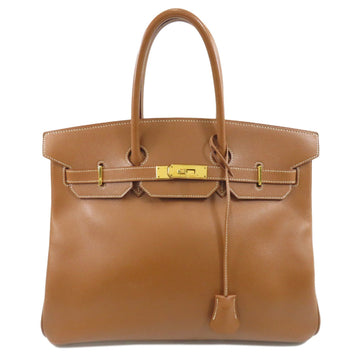 Hermes Birkin 35 Gold Handbag Epson Ladies
