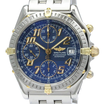 BREITLINGPolished  Chronomat 18K Gold Steel Automatic Watch B13050.1 BF556906