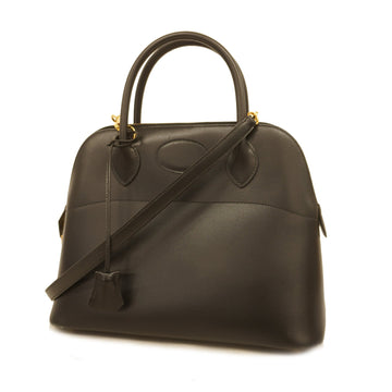 Hermes Bolide 2way Bag Bolide 31 G Stamp Women's Leather Handbag,Shoulder Bag Black