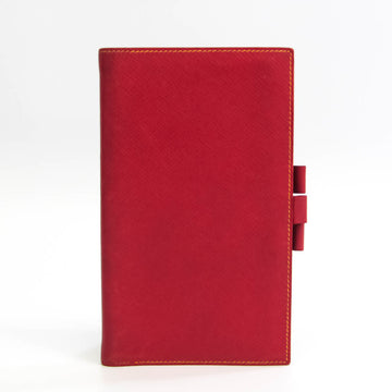 HERMES Agenda Personal Size Planner Cover Red Color,Yellow Vision