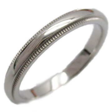 TIFFANY&CO Mill Grain Ring Ring Silver Pt950Platinum Silver