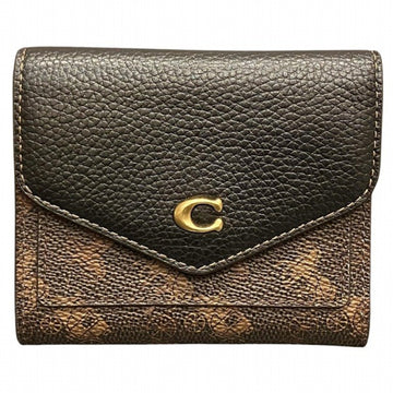 COACH C3161 Win Small Wallet with Horse and Carriage Compact 3-Fold Ladies