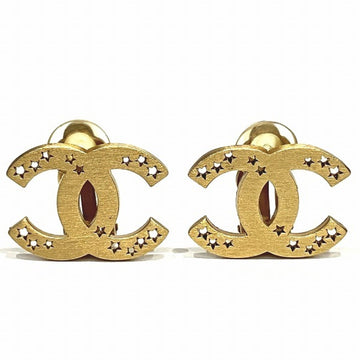 CHANEL Cocomark Star Gold Brand Accessories Earrings Ladies