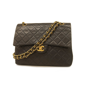 Chanel Matelasse W Flap W Chain W Flap W Chain Women's Leather Shoulder Bag Navy