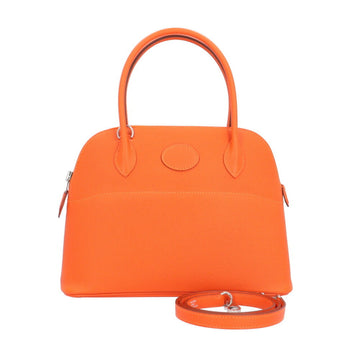 HERMES Bolide 27 Shoulder Bag Vaux Epson Orange Ladies