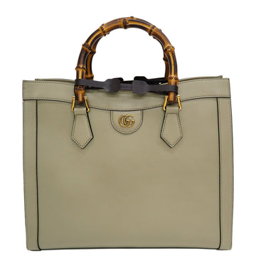 Gucci Diana Medium Tote Bag Beige 655658 Bamboo Top Handle