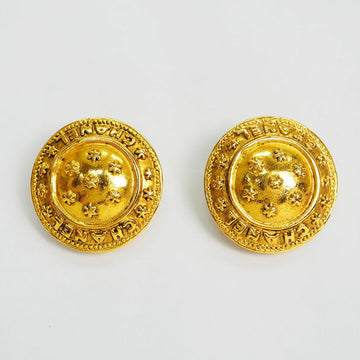 CHANEL star earrings gold ladies