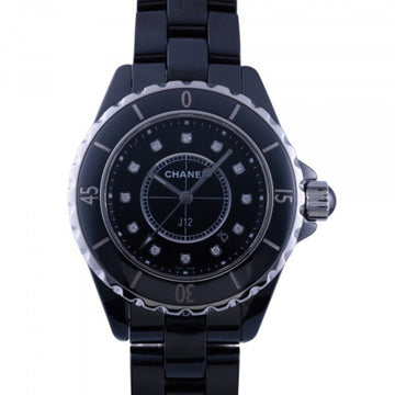 Chanel J12 33mm H1625 black dial used watch ladies