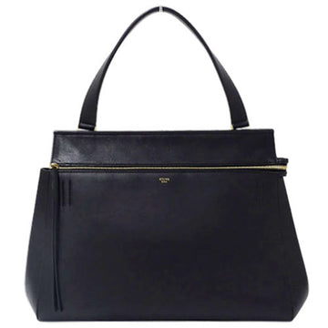 CELINE bag ladies handbag tote edge leather black adult