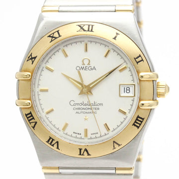 Polished OMEGA Constellation 18K Gold Steel Automati Mens Watch 1202.30 BF547420