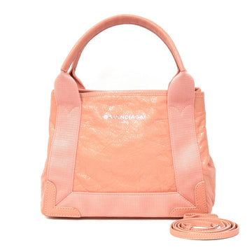 Balenciaga Navy Hippo Handbag Pink Unisex