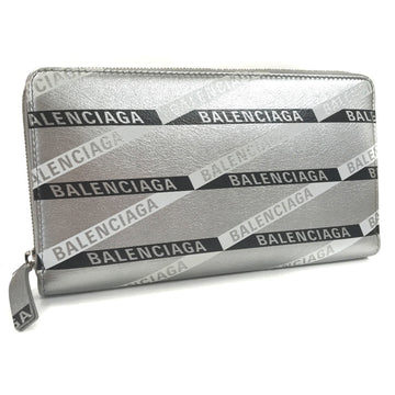 Balenciaga long wallet everyday round 551935 leather silver men BALENCIAGA