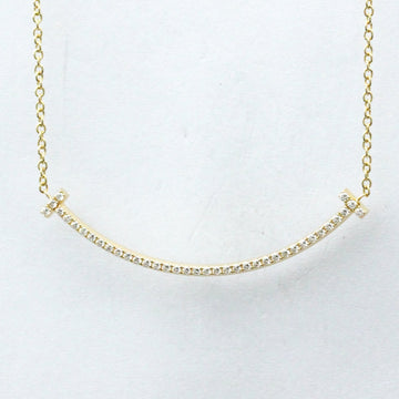 TIFFANY Smile Yellow Gold [18K] Diamond Men,Women Fashion Pendant Necklace [Gold]