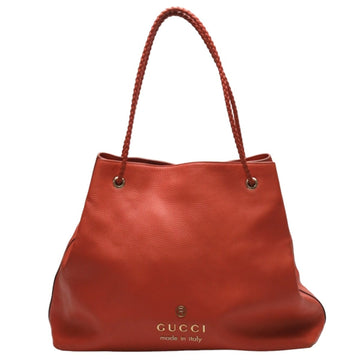 GUCCI tote bag leather 380118  orange