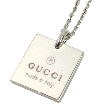GUCCI plate pendant necklace AG925 silver unisex Gucci