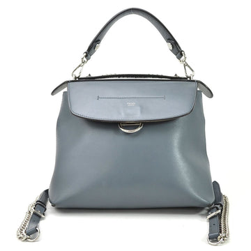 Fendi Backpack Handbag Shoulder Bag 3Way Back to School Gray Leather FENDI Ladies 8BZ042 A1AV 8762-188