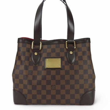 LOUIS VUITTON N51205 Hampstead PM Damier Tote Bag Ladies Checkered Pattern Brown