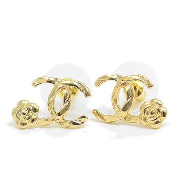 Chanel earrings camellia gold 22A AB89990