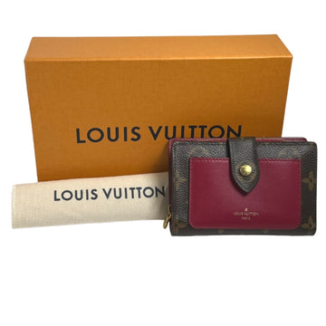 LOUIS VUITTON Bifold Wallet Monogram Portefeuille Juliet M69433  Fuchsia LV