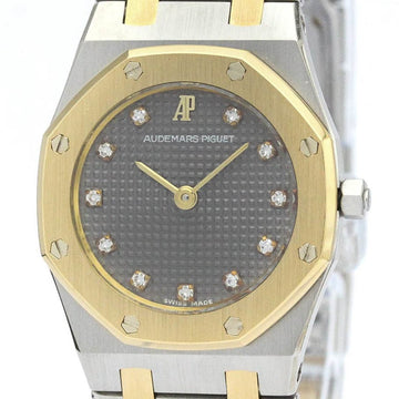 AUDEMARS PIGUET Royal Oak Diamond 18K Gold Steel Ladies Watch 66339SA BF559186