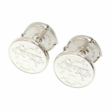 Hermes Ex Libris Earrings Ladies SV925 2.4g Silver
