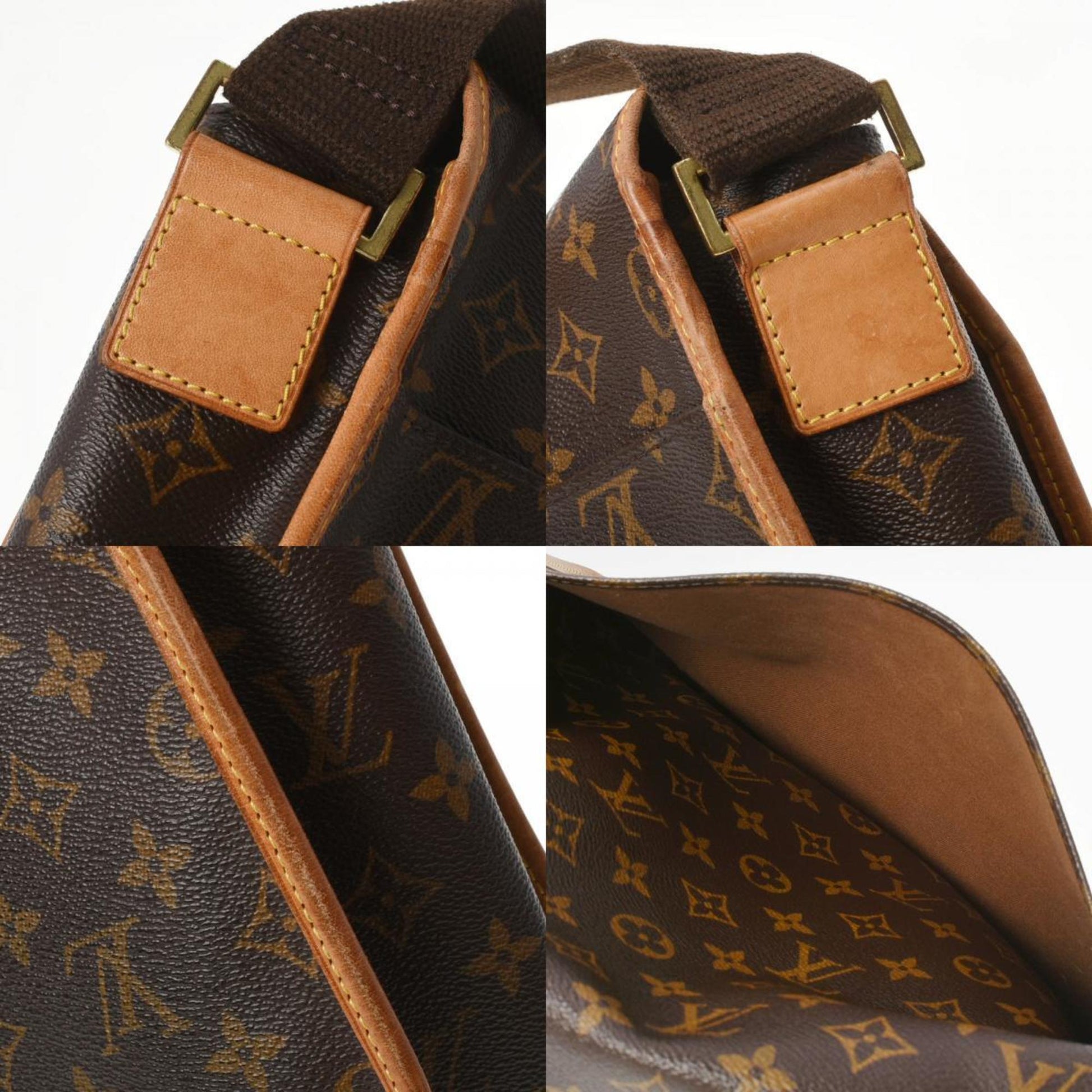 Louis Vuitton, Bags, Louis Vuitton Monogram Bosphor Gm Shoulder Bag M405  Brown Pvc Leather Ladie