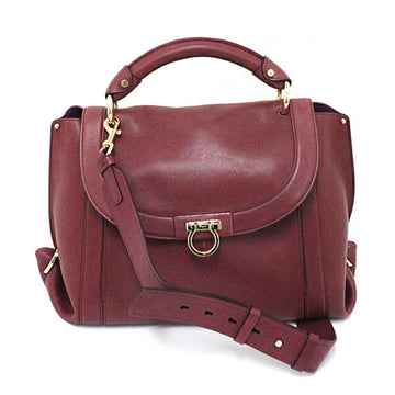 SALVATORE FERRAGAMO 2way Bag Handbag Shoulder Gancini Women's Pink